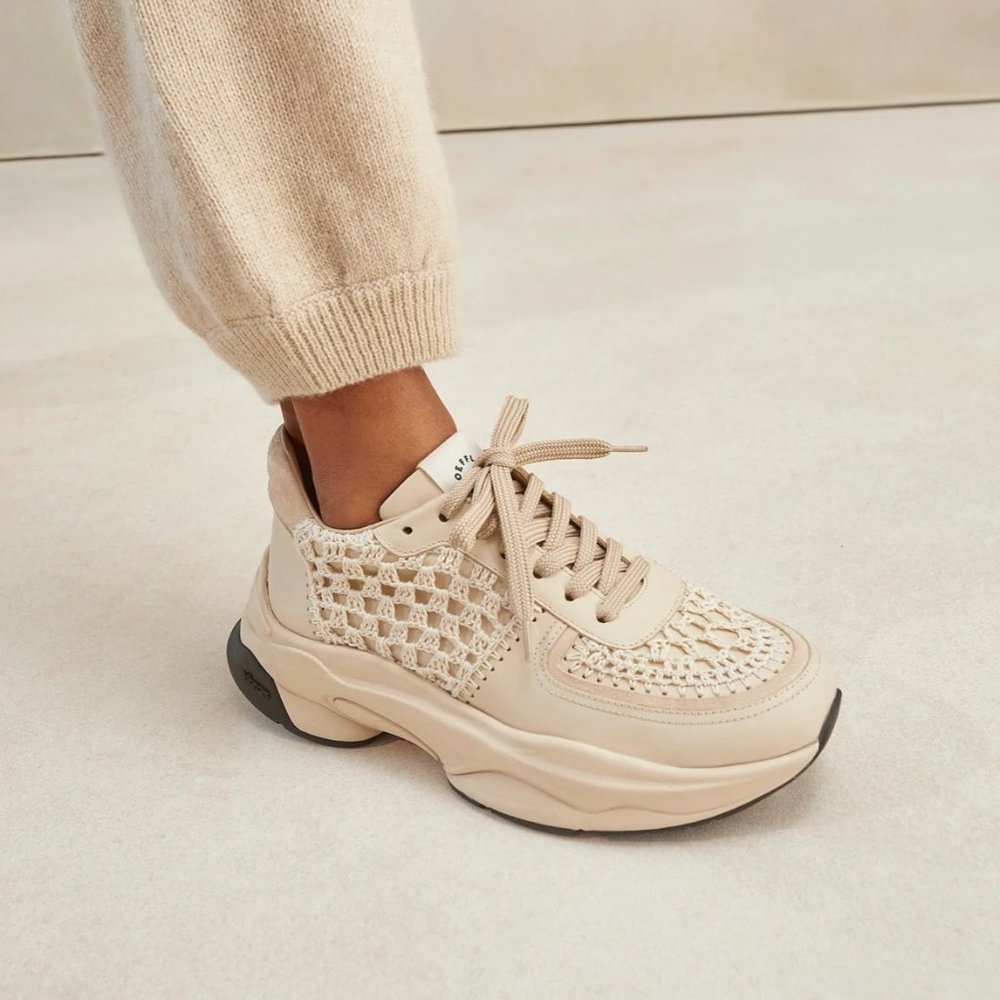 Loeffler Randall Tilda Tan Chunky Sneaker
